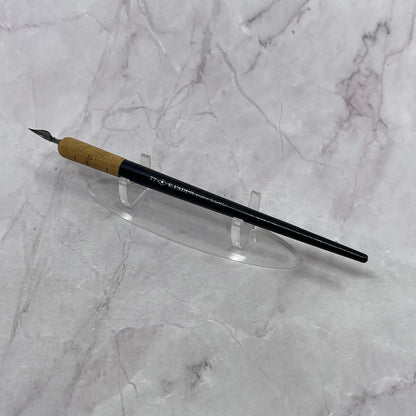 E. Faber 77 Echo Black USA Wood Vintage Fountain Dip Pen w/ Nib TC5-DP-9
