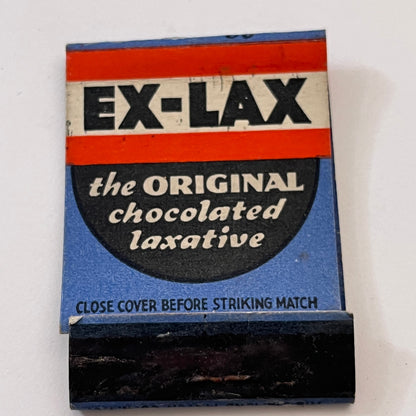 Ex-Lax Chocolate Laxative Sammie Snell Vintage Matchbook Cover TB8-MB2-10