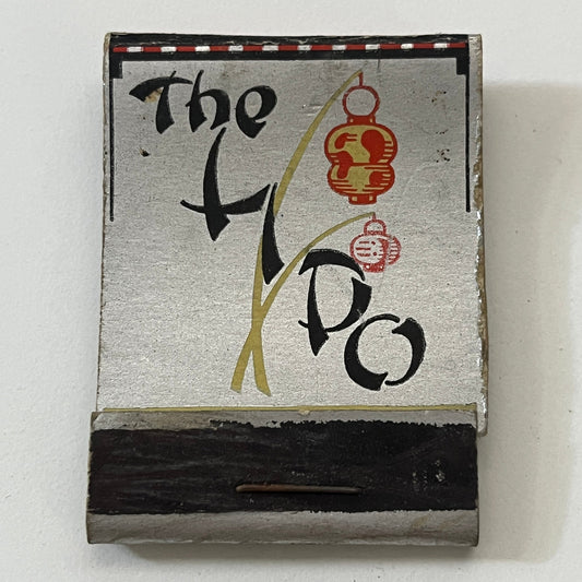 The Lido Chinese Cabaret 76 Warrenton St Boston MA Matchbook Cover TB6-MB1-3