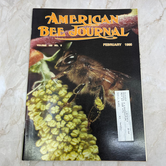 1995 Feb American Bee Journal Magazine Bees Beekeeping Honey M7