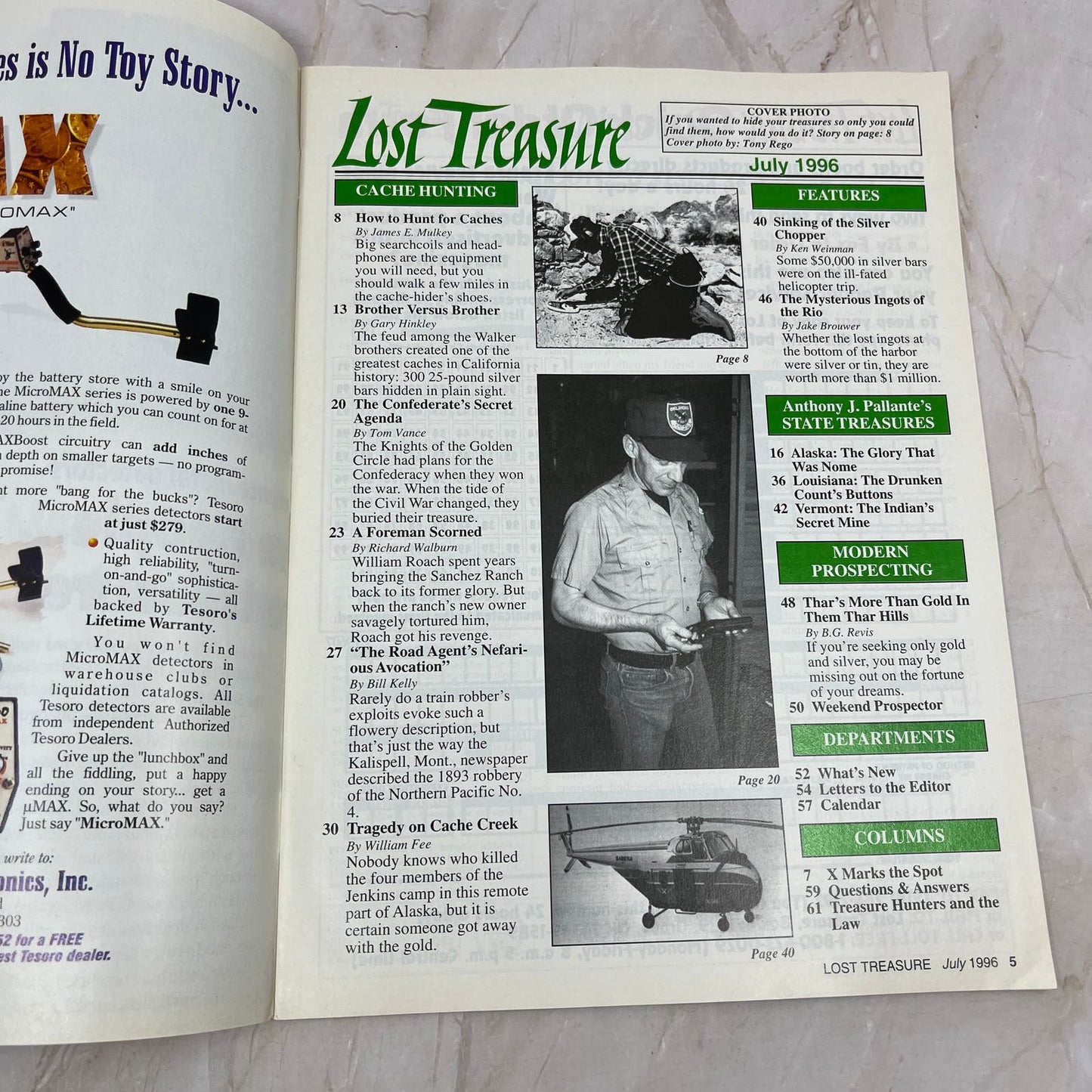 1996 July - Lost Treasure Magazine - Treasure Hunting Gold Prospecting M14