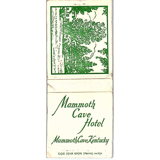 Mammoth Cave Hotel Kentucky Vintage Matchbook Cover SF3-Y5