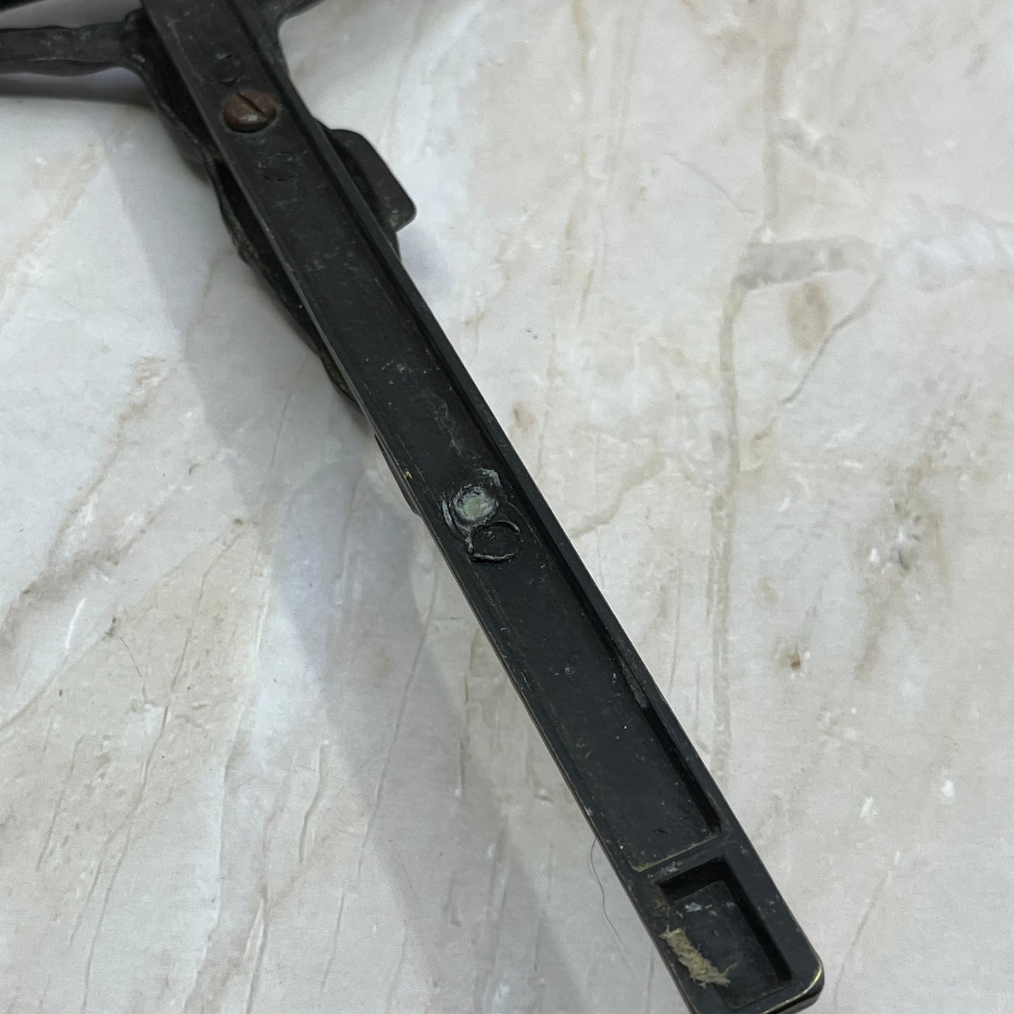 Vintage Lovell Mfg Inc Williams Bay WI Metal Crucifix Jesus Cross 11x6 TD5