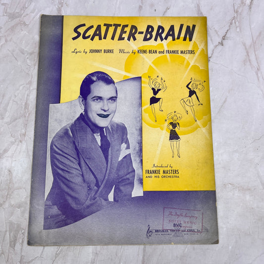 Scatter-Brain Frankie Masters Johnny Burke Antique Sheet Music Ti5