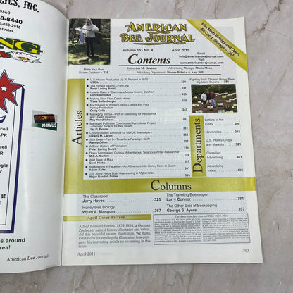 2011 April - American Bee Journal Magazine - Bees Beekeeping Honey M9