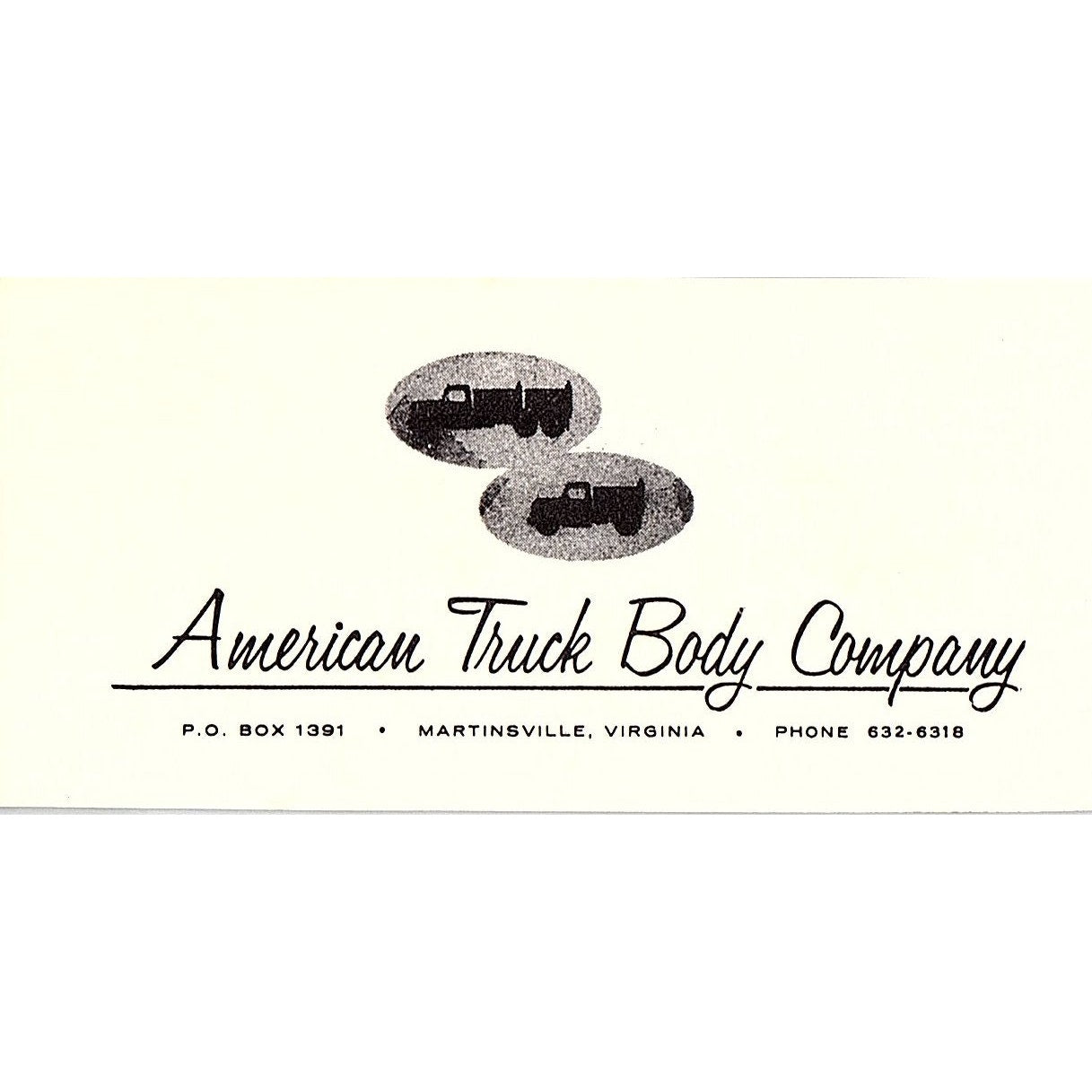 American Truck Body Company Martinsville VA 1960s Ad AG2-M3