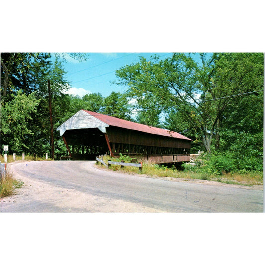 Swift River Covered Bridge Conway NH Vintage Covered Bridge Postcard PC13
