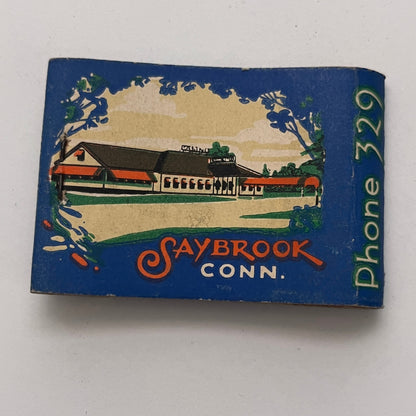 Casino Grill J.J. Tompkins Saybrook CT Vintage Matchbook Cover TB8-MB-1