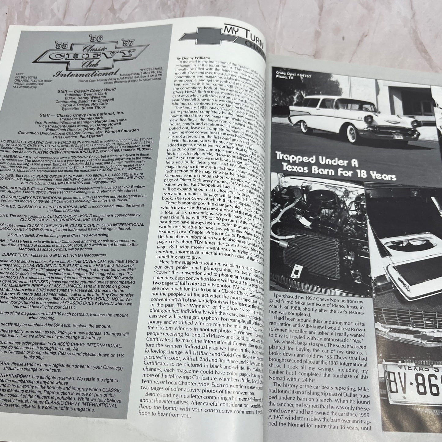 Sway Bar Installation - '55, '56, '57 Classic Chevy World Magazine Feb 1989 M29