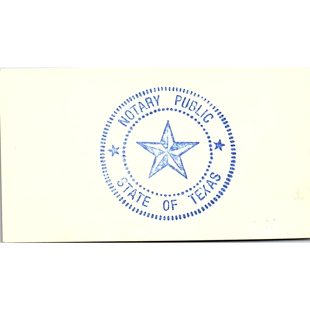 Maritime Survey Agency Michael F. Telschow Houston TX Business Card SSB4-B13
