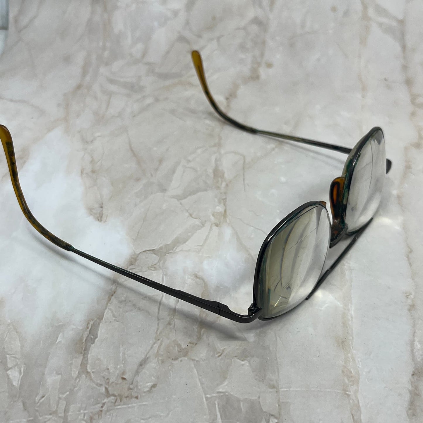 Retro Men’s Gun Metal Gray Flex Aviator Sunglasses Eyeglasses Frames TD7-G5-5