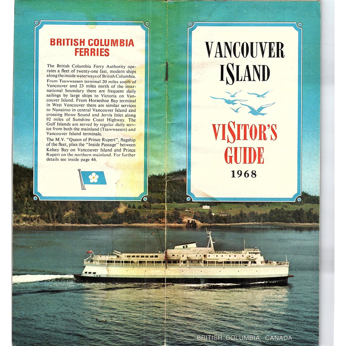 1968 Vancouver Island BC Canada Visitor's Guide Booklet TH2-TB4