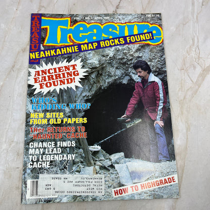 1986 April - Treasure Magazine - Treasure Hunting Metal Detecting Gold Coins M10