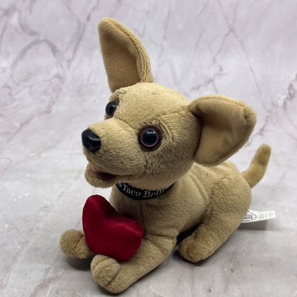 Vintage Classic Taco Bell Talking Chihuahua Dog Plush Toy 6" Valentines Meow TA9