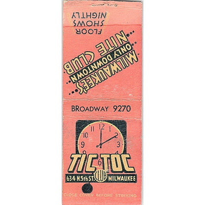 McKee Jungle Gardens Vero Beach FL Vintage Matchbook Cover SC7-Y4