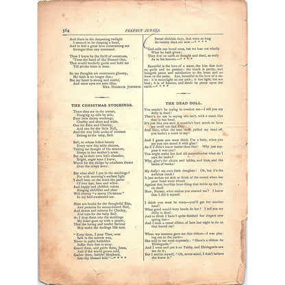 The Children's Hour - Children's Poems 15 Pages 1884 Perfect Jewels TA5-CJ-6