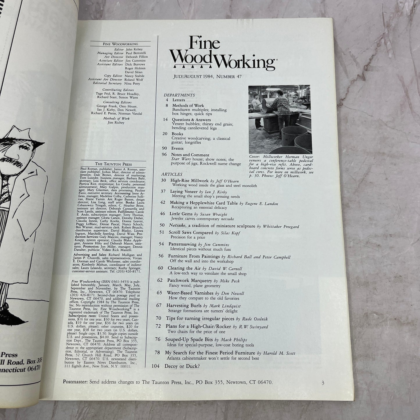 High-Rise Millwork - Jul/Aug 1984 No 47 Taunton's Fine Woodworking Magazine M35