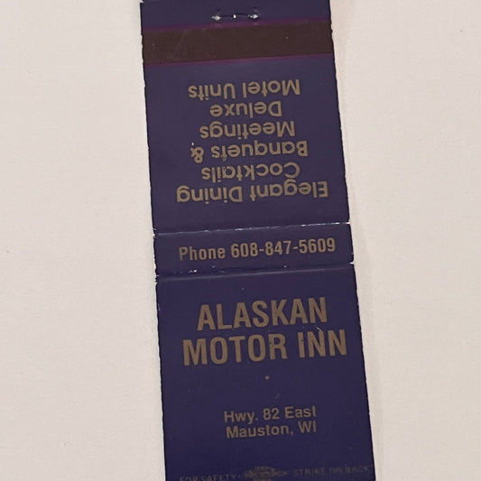 Alaskan Motor In Mauston WI Vintage Matchbook Cover TB6-MB2-2