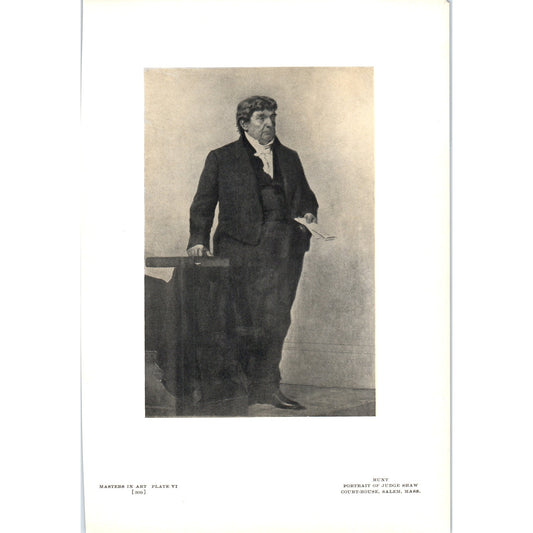 Portrait of Judge Shaw - Hunt 1908 Victorian Art Print AB8-MA12