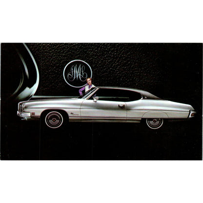 1972 Wide Track Pontiac Luxury LeMans Hardtop Coupe Silver Vintage Postcard PC12
