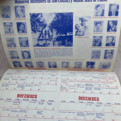 1976 Country Crossroads Country Music Calendar Southern Baptist Commission AE5