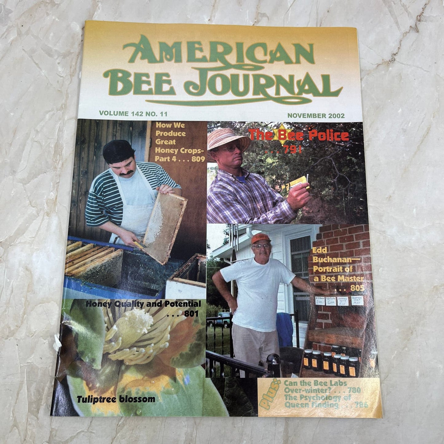 2002 Nov American Bee Journal Magazine Bees Beekeeping Honey M7