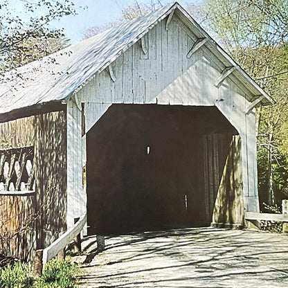 Front View of a Covered Bridge - Williamsville, Vermont Vtg Art Print 12x16 V11