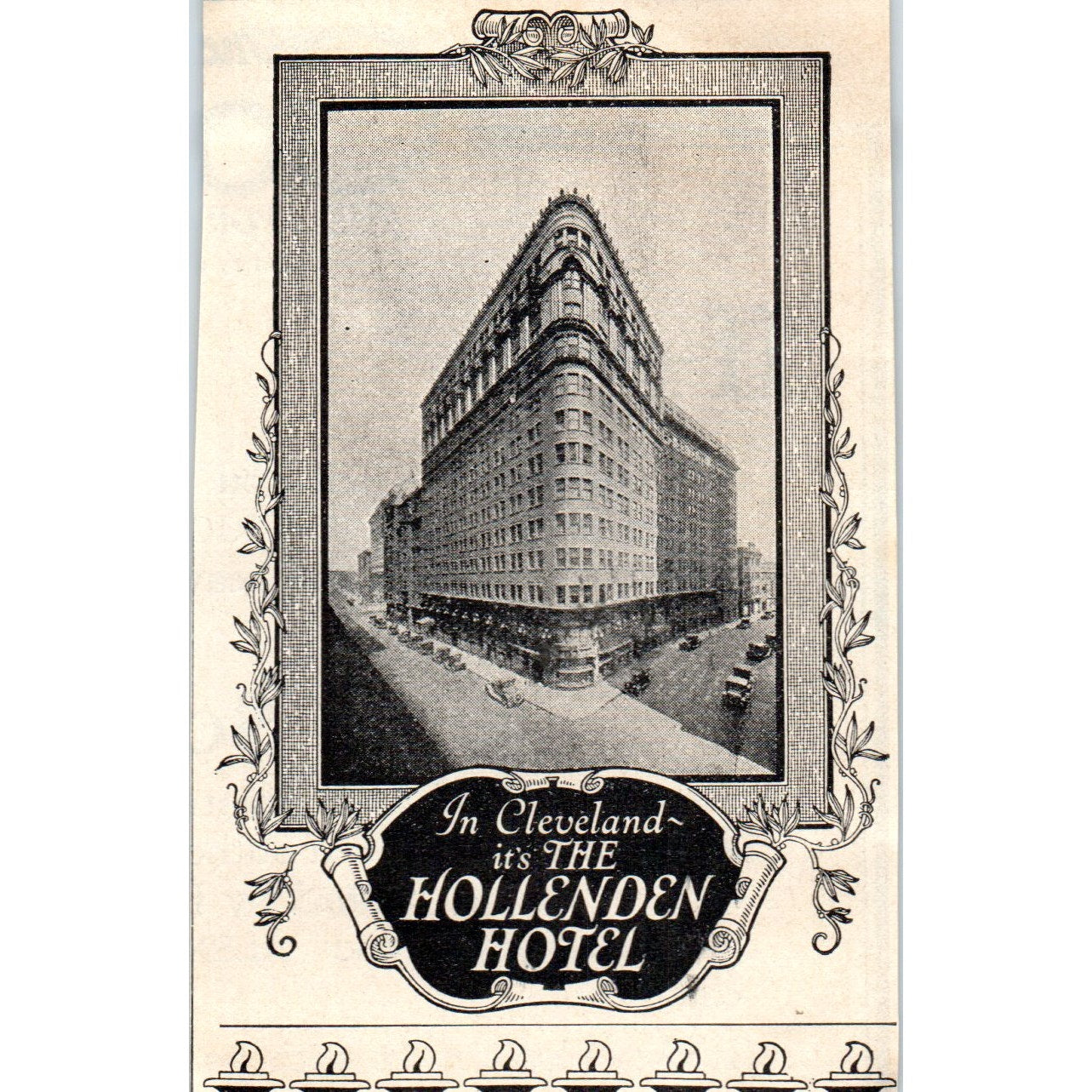 The Hollenden Hotel Cleveland Ohio 1924 Magazine Ad AF2-A1