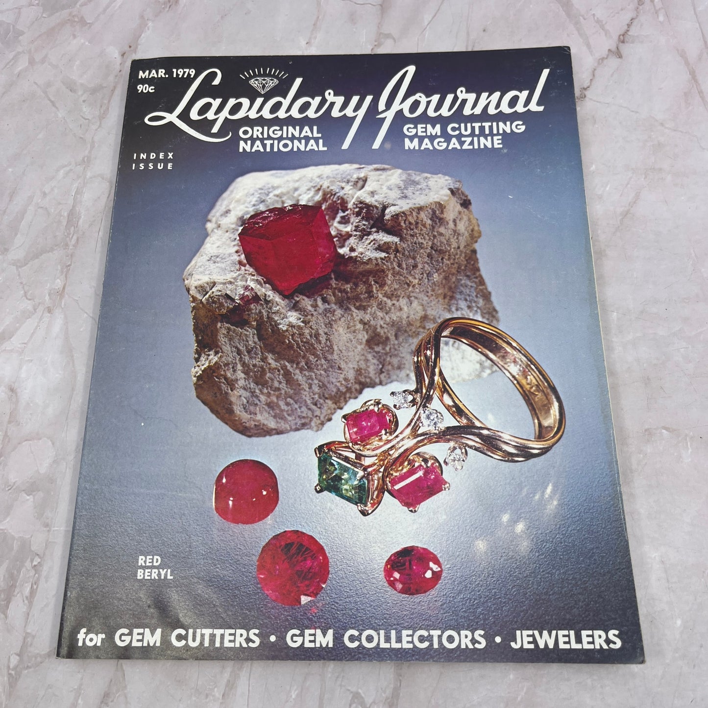 Red Beryl - Lapidary Journal Magazine - Mar 1978 M28