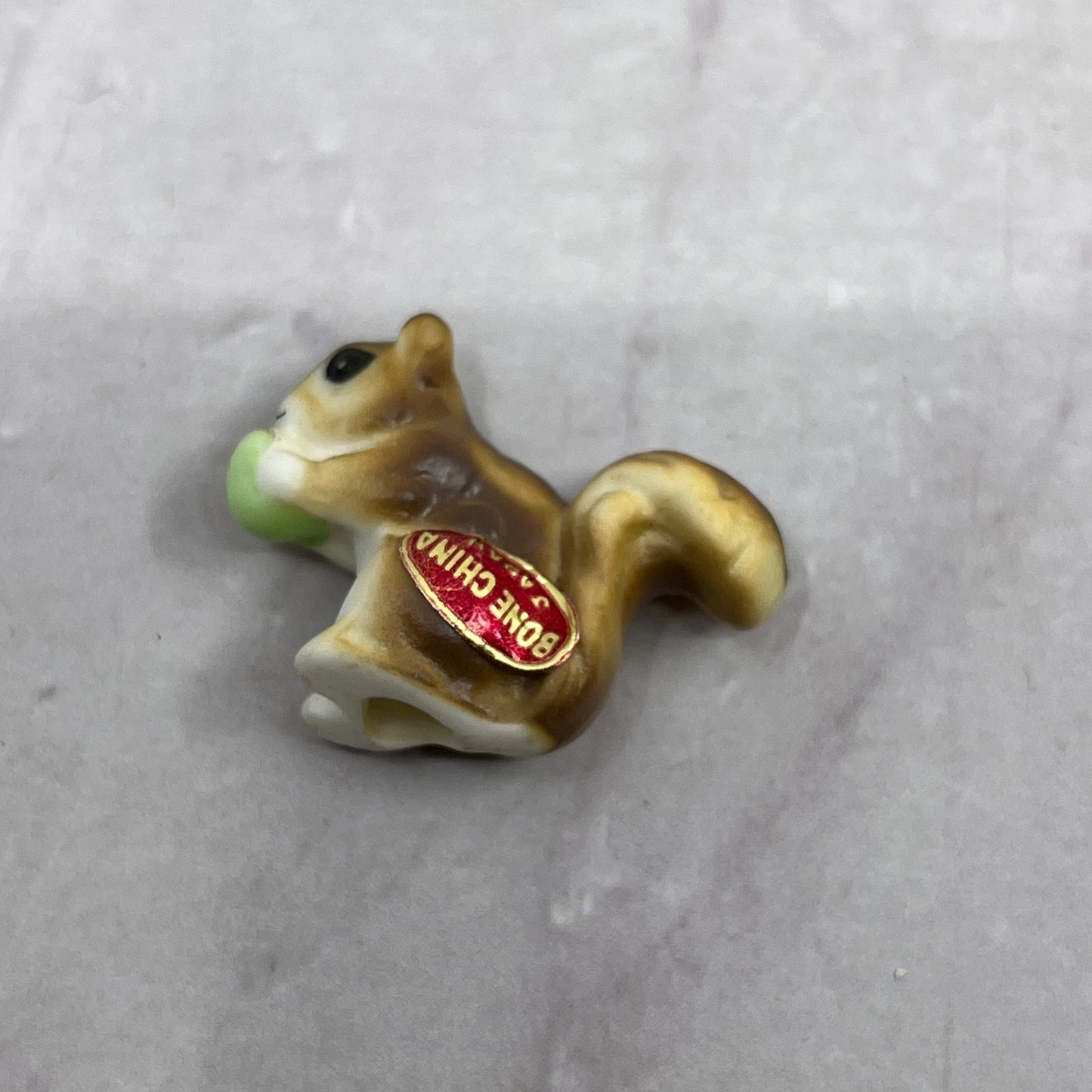 1950s Set of 2 Bone China Miniature Squirrel Figurines 1" & 1.25" SE2