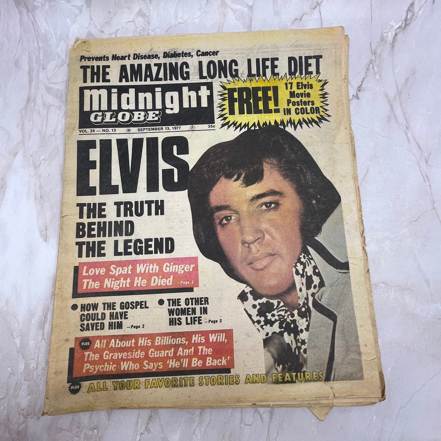 1977 Sep 13 Midnight Globe Newspaper - Elvis, The Truth Behind Legend FL6-1