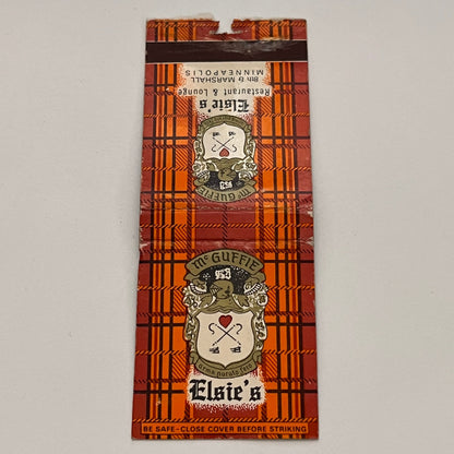 Elsie's Restaurant 8th & Marshall Minneapolis MN Vintage Matchbook TB6-MB2-14