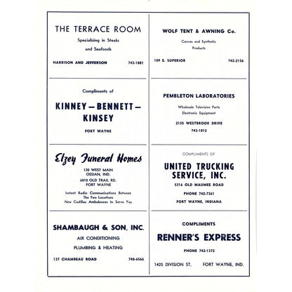 1964 The Today Show Ad - NBC WKJG-TV 33 Fort Wayne IN 1964 Ad AG1-9