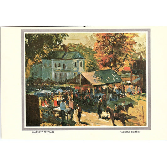 Harvest Festival Augustus Dunbier Vintage Art Print 6x8" V17