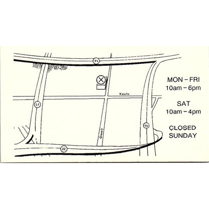 Rich Kimball BFY Obsolete Parts Volkswagen Orange CA Vtg Business Card SE3-B13