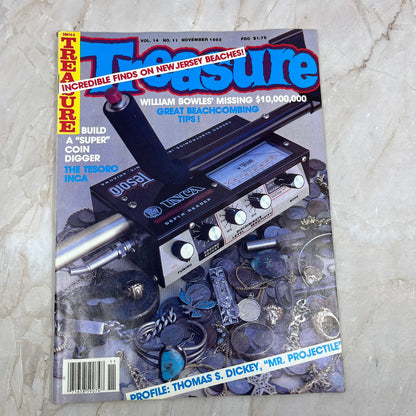 1983 Nov - Treasure Magazine - Treasure Hunting Metal Detecting Gold Coins M10