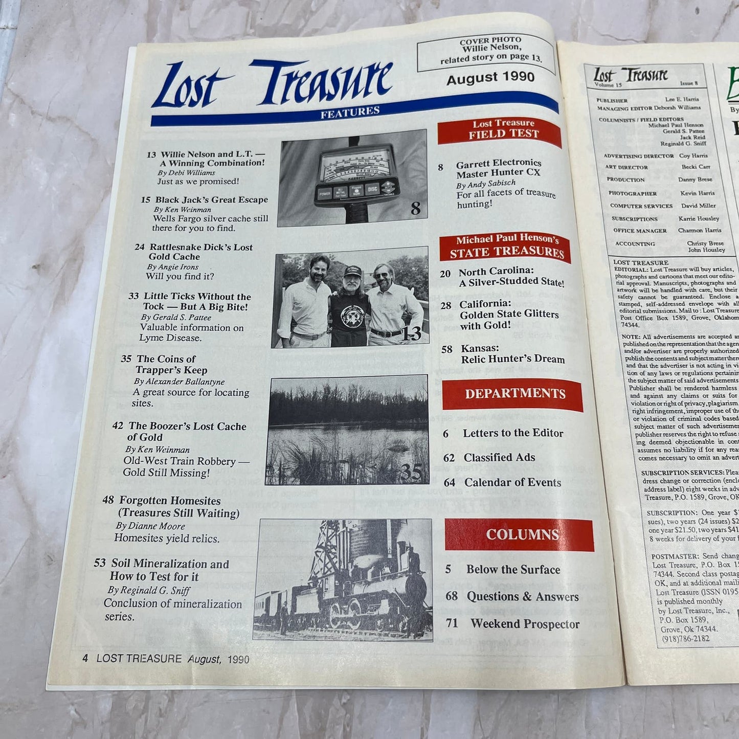 1990 Aug - Lost Treasure Magazine - Treasure Hunting Gold Prospecting M14