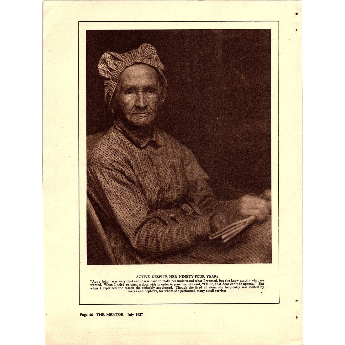 Character Portraits by Doris Ullman 4 Page Article 1927 AG3-5