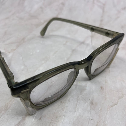 Vintage PI Horn Rim Safety Glasses With Side Shields Sunglasses Frames TG7-G2-1
