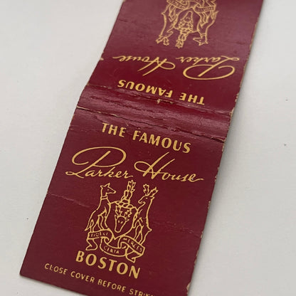 The Famous Parker House Boston Vintage Matchbook Cover TB8-MB2-2