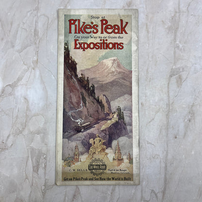 1903 St. Louis Exposition Pike's Peak CO Travel Brochure Cog Wheel Route TI8-S3