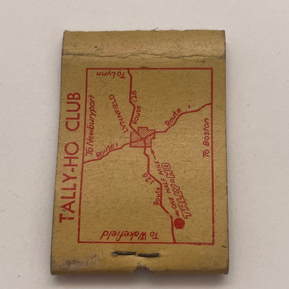 Tally-Ho Club Restaurant Lynn MA Vintage Matchbook Cover TB8-MB2-7