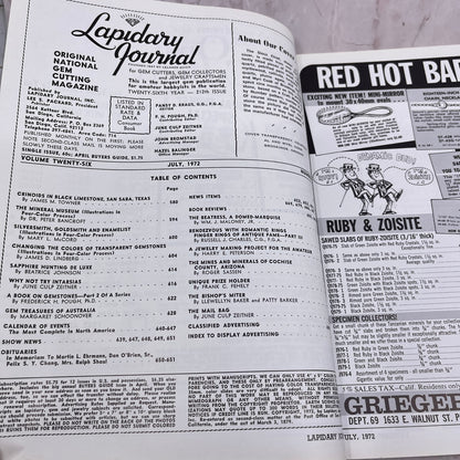 The Indian Chief Intarsia - Lapidary Journal Magazine - July 1972 M26