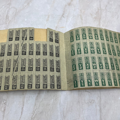 1940s WWII Ration Book Four With Ration Stamps TI8-S5