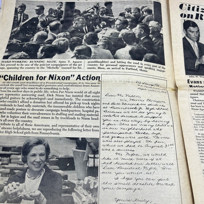 1968 Nixon Agnew Elector Newspaper No. 2 Nixon Campaign V14-5