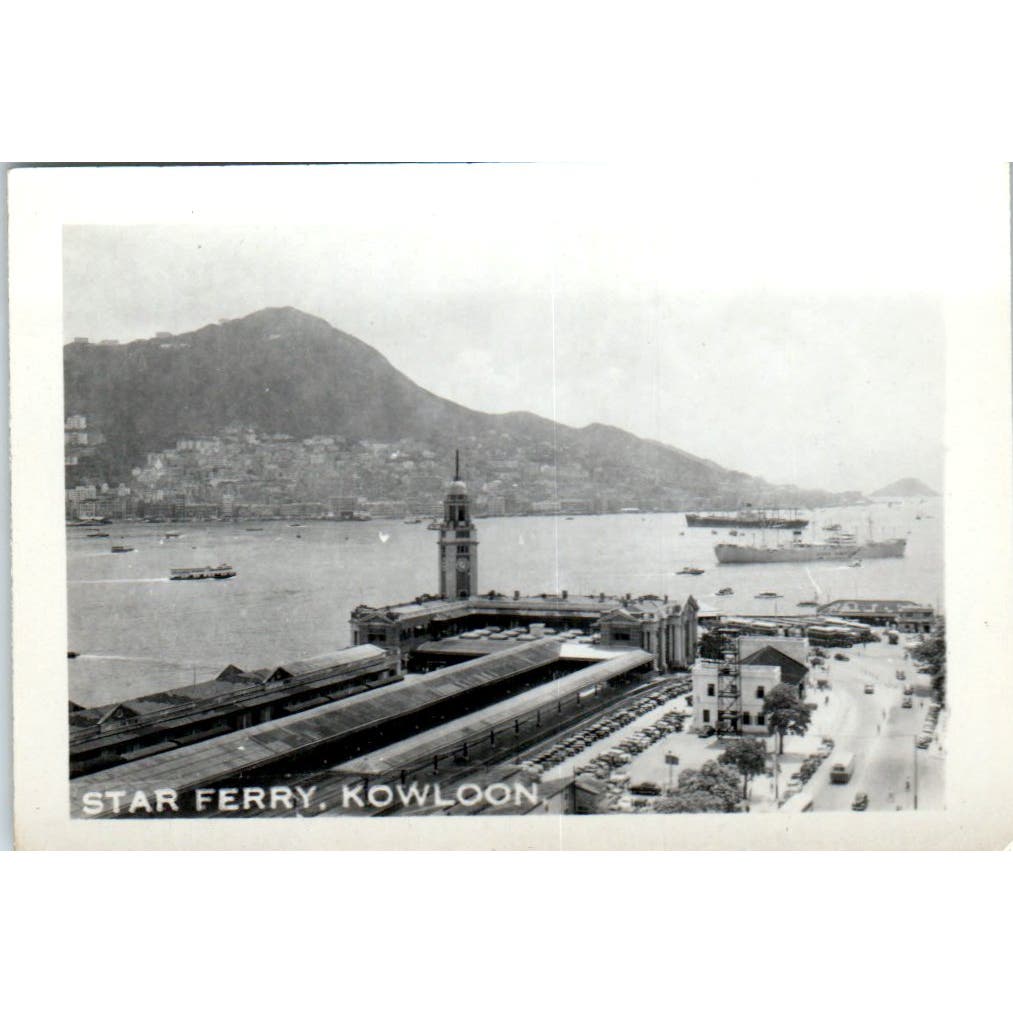 Star Ferry Kowloon China Vintage Photograph 2x3" AE7