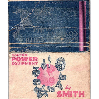S. Morgan Smith & Co Rotovalves by Smith York PA Large Matchbook Cover TH2-Y1