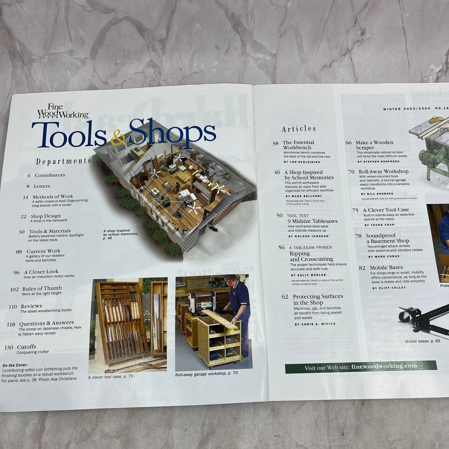 Tools & Shops - Winter 2004 No 167 - Taunton's Fine Woodworking Magazine M34