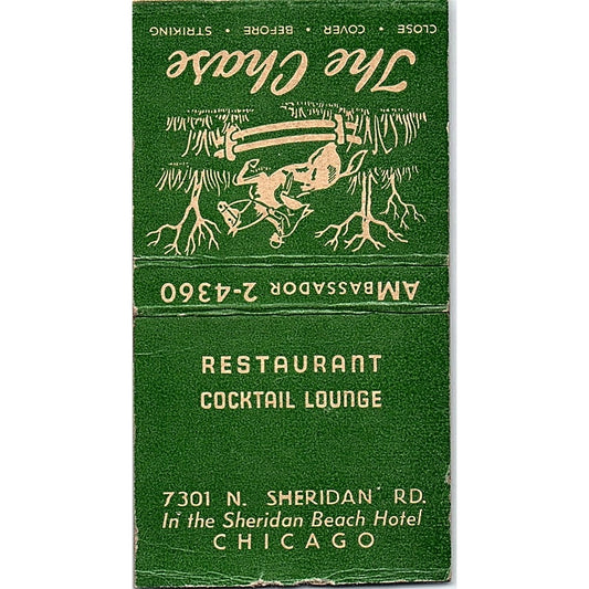 The Chase Restaurant N. Sheridan Chicago Vintage Matchbook Cover SC7-Y3