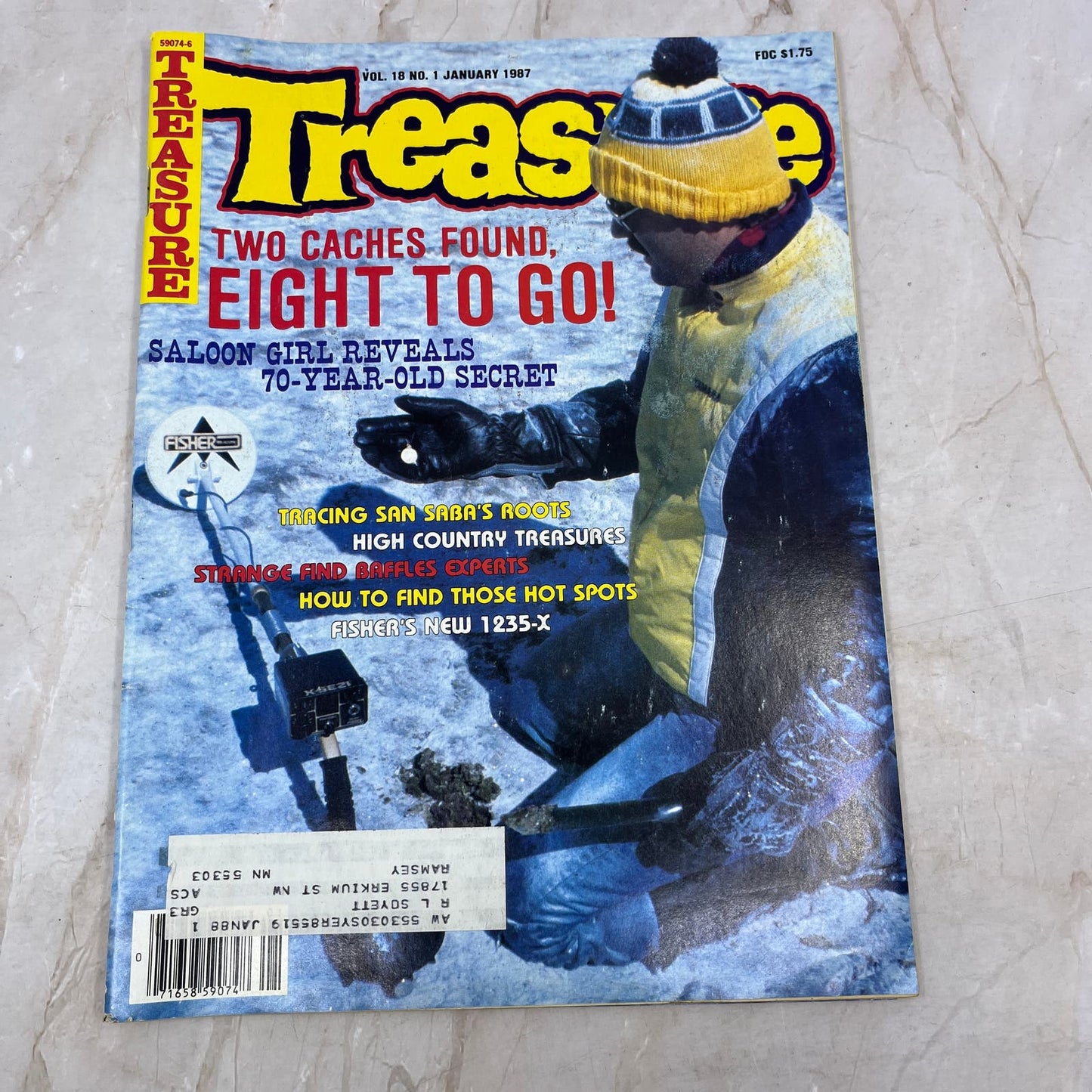 1987 Jan - Treasure Magazine - Treasure Hunting Prospecting Metal Detecting M11